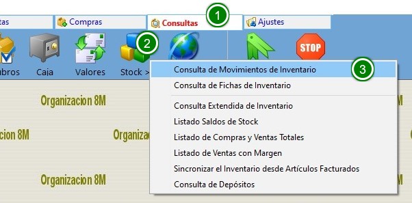 Consulta General de Movimientos de Inventario